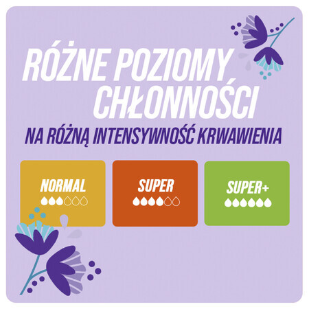 O.B. ExtraProtect Super+ Komfort Tampons, 16 Stück. Schutz  amp; Komfort für extra Sicherheit während der Periode. Perfekt für unterwegs.