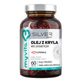 Krillöl-Kapseln 60 Stk. - Hochwertige Omega-3  amp; Astaxanthin Nahrungsergänzung von MyVita