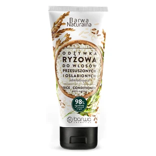Barwa Natural, Balsam din orez pentru păr uscat și slăbit, întineritor, 200 ml