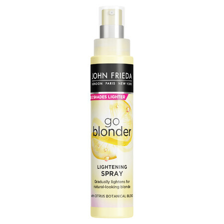 John Frieda Go Blonder Controlled Lightening Spray, 100ml - Haarspray zur sanften Aufhellung, für strahlendes Blond, Leichtes Haarstyling  amp; Pflege