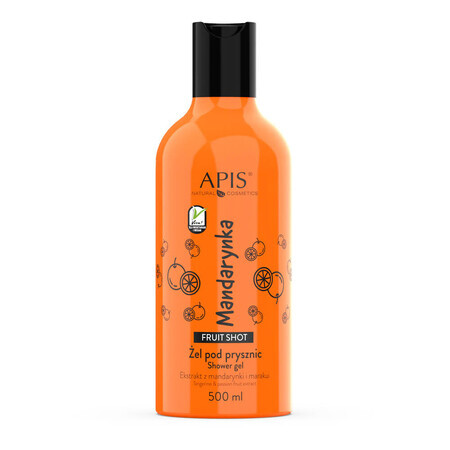 Apis Fruit Shot, gel de duș cu mandarine, 500 ml