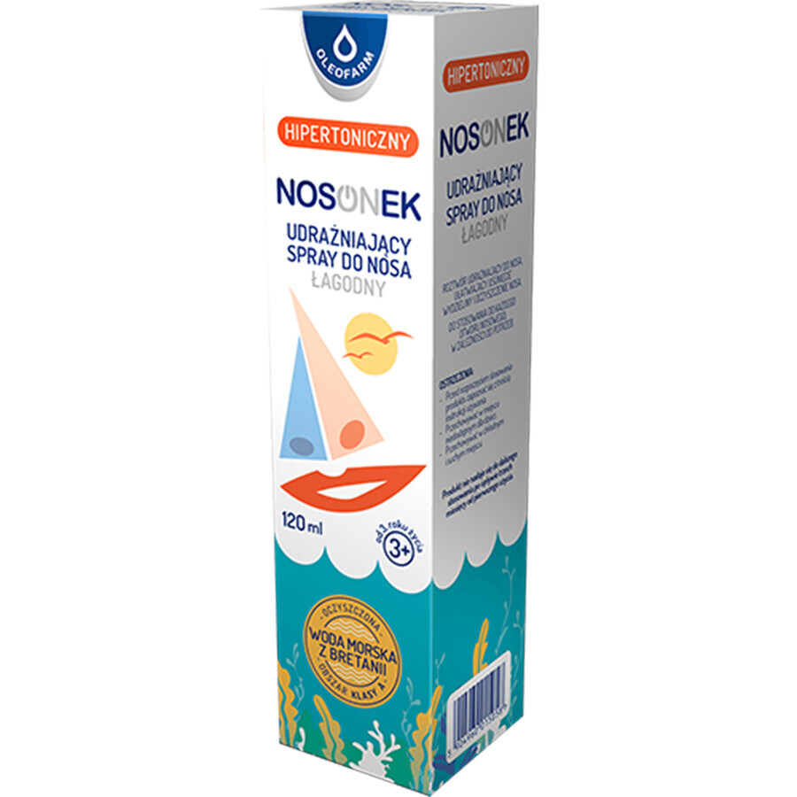 Nosonek, abschwellendes Nasenspray, hypertonisch, ab 3 Jahren, 120 ml