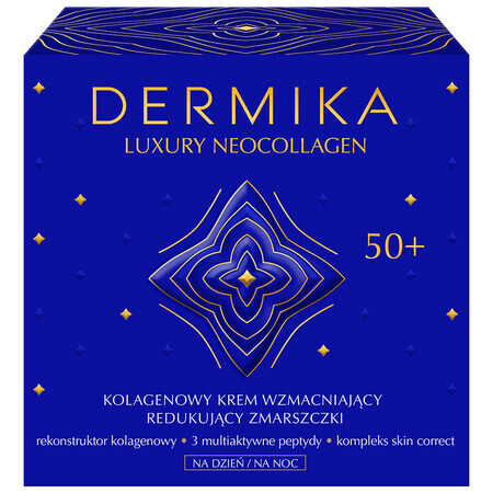 Dermika Luxus Neocollagen Kollagencreme zur Stärkung, Tag  amp; Nacht, 50+, 50ml