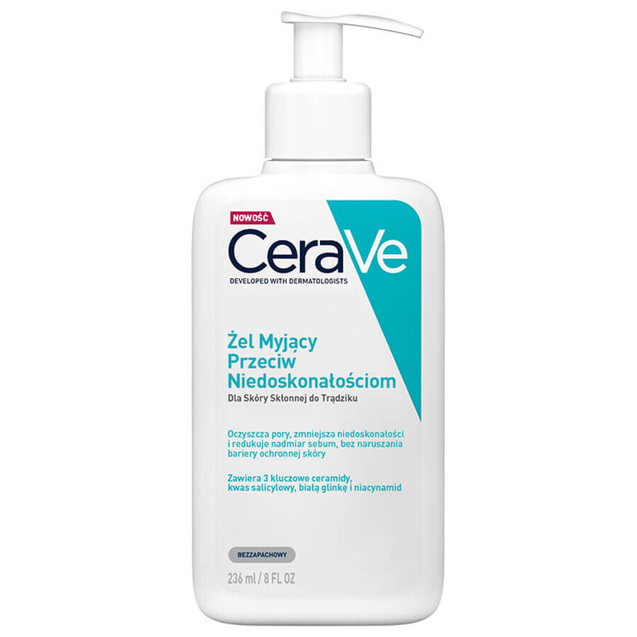 CeraVe, Gel de spălare împotriva imperfecțiunilor, 236 ml