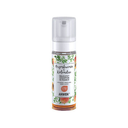 Anwen Peach and Coriander, delicate foam shampoo for dry and sensitive scalp, from 1 month, 170ml