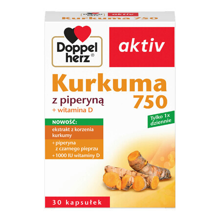 Kurkuma Piperin Komplex - Bioverfügbar  amp; Hochdosiert für deine Gesundheit - 30 Kapseln