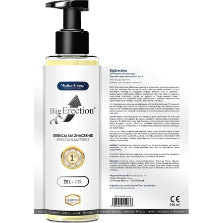 BigErection gel for strong and long erections, 150 ml, Medica-Group