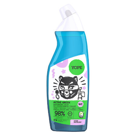 Yope Natürlicher WC-Reiniger mit Grüner Formel, 98% Naturprodukt, 750 ml