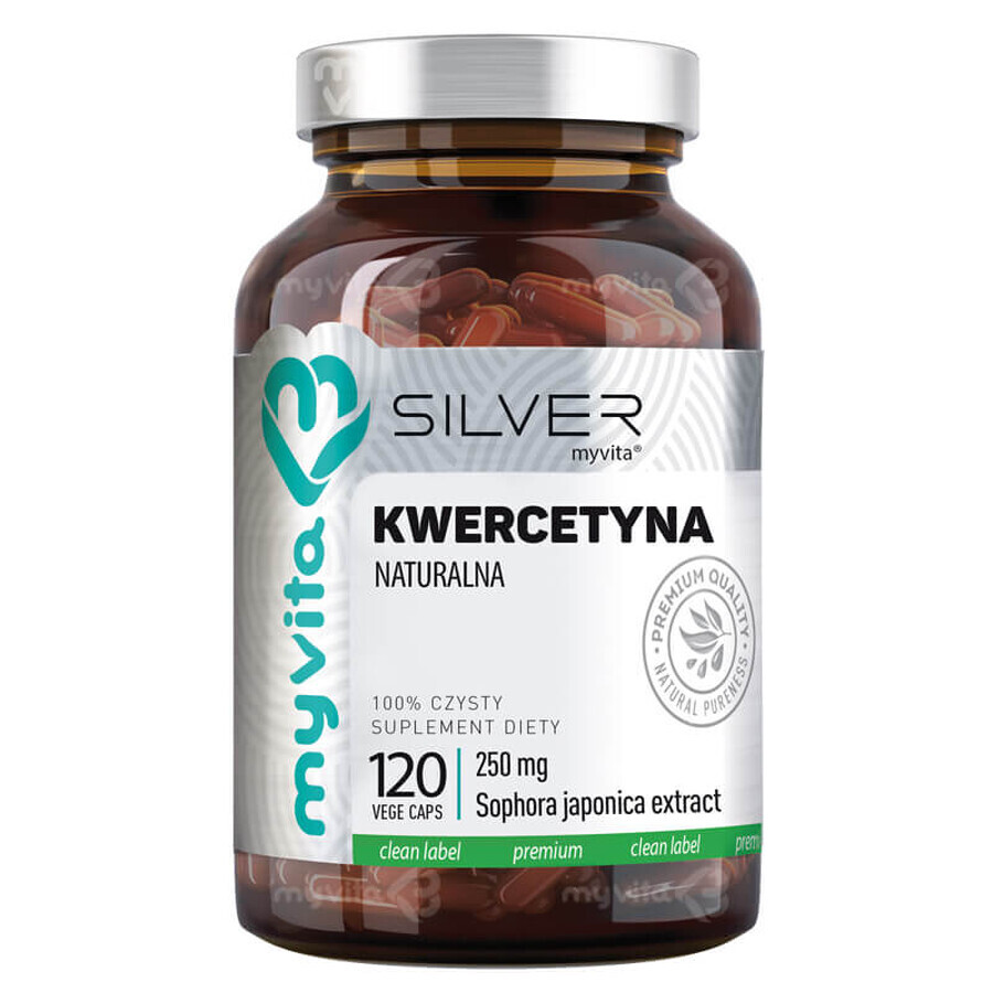 MyVita Silver Natural Quercetin, 120 vegetable capsules