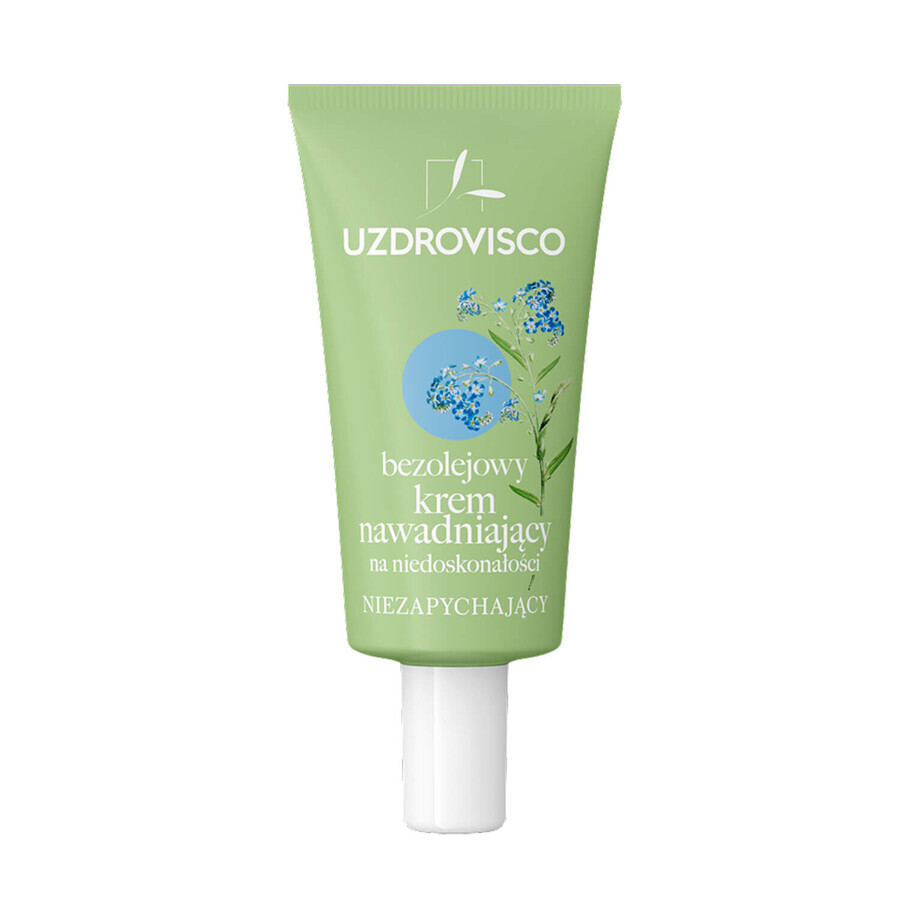 Uzdrovisco, crema hidratante sin aceite para imperfecciones, no comedogénica, 50 ml