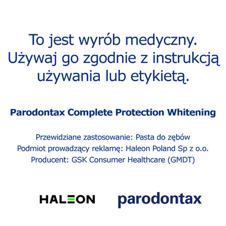 Pasta per Denti Parodontax Complete Protection, 75ml