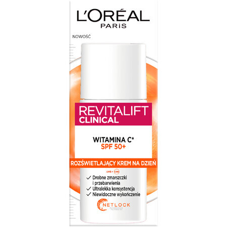 L Oreal Paris Revitalift Clinical Aufhellende Tagescreme mit Vitamin C und SPF50+, 50ml