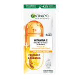 Garnier Skin Naturals, antivermoeidheidsampul in stoffen masker, vitamine C en ananas, 15 g