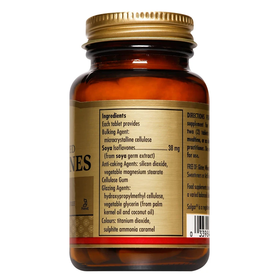 Solgar Soja-isoflavonen, sterk geconcentreerd, 30 tabletten