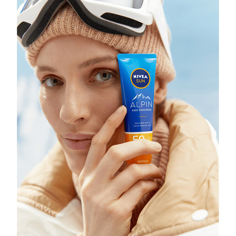 Nivea Sonnencreme Alpin Gesicht Sonnenschutz LSF50, 50ml