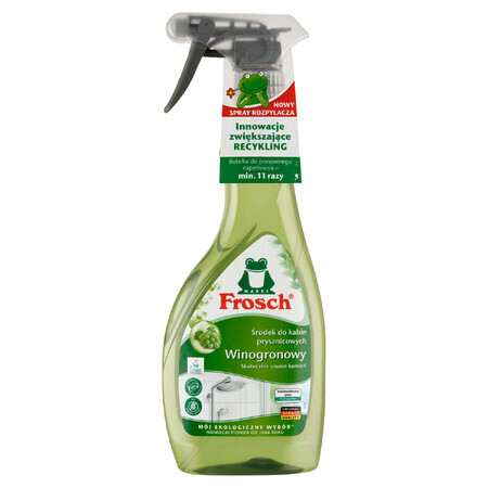 Frosch, Spray do czyszczenia kabin prysznicowych, winogronowy, 500 ml