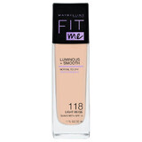 Maybelline me va! Fond de teint lumineux et lisse, n° 118 Beige clair, 30 ml