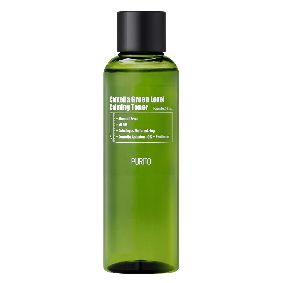 Purito Centella Green Level Calming Toner, Tonic calmant cu extract de Centella Asiatica, 200 ml