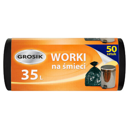 Grosik, Worki na mieci 35L, 50 sztuk