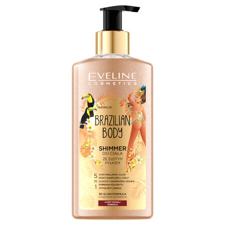 Eveline Cosmetics Brazilian Body, body glow with gold dust, 150 ml