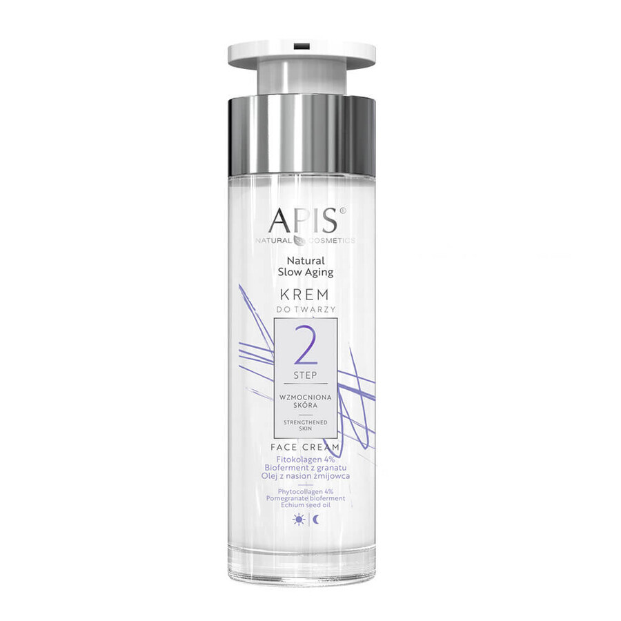 Apis Natural Slow Aging Step 2, Cremă de față, ten îmbunătățit, 50 ml