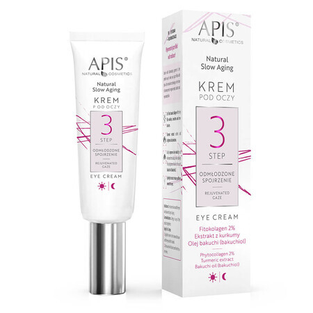 Apis Natural Slow Aging Augencreme, 15ml - Für jüngere, erfrischte Augenpartie - Anti-Aging Feuchtigkeitspflege - Schritt 3