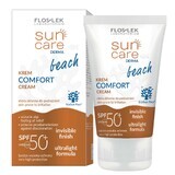 Flos-Lek Sun Care Derma Beach, Face and Body Cream, SPF 50+, 50 ml