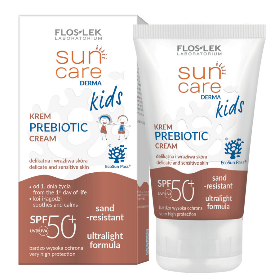 Floslek Cura Solare Derma Bambini Crema prebiotica SPF 50+, 50 ml