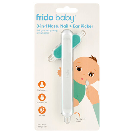 Frida Baby, 3in1 nose, nail and ear cleaner, 1 piece