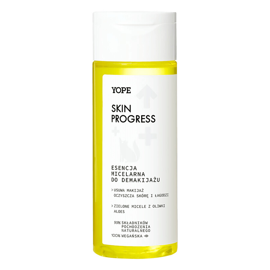 Yope Skin Progeress, essence micellaire pour le démaquillage, 150 ml