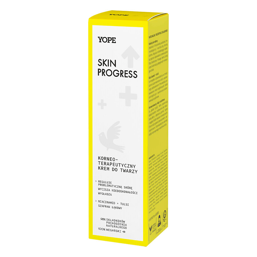 Yope Skin Progress, Cremă de față corneoterapică, 50 ml