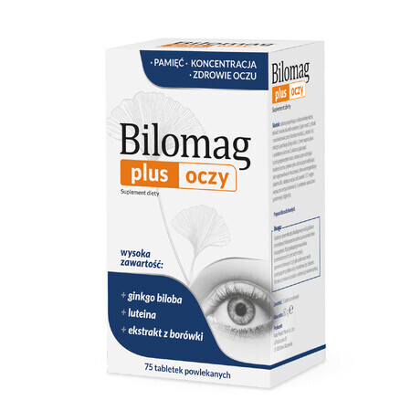 Bilomag Plus Augen, 75 Tabletten