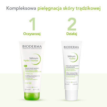 Bioderma Sebium Hydra Cleanser, emulsión limpiadora, 200 ml