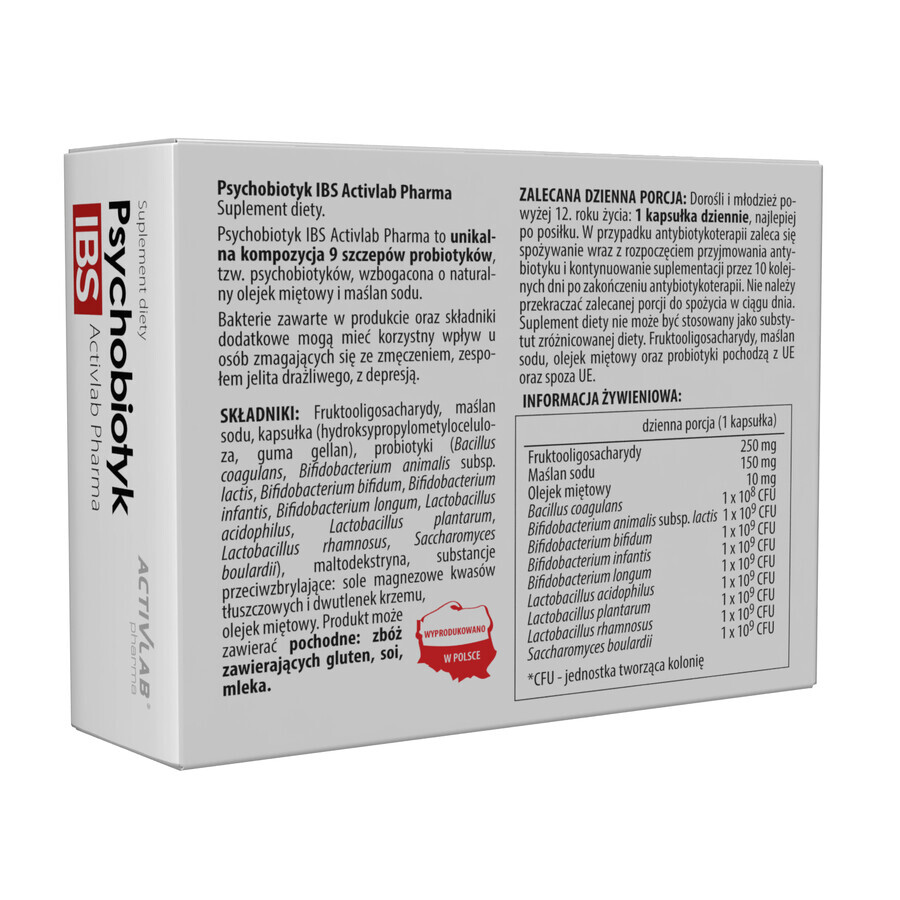 Activlab Pharma Psychobiotyk IBSA, 20 Kapseln