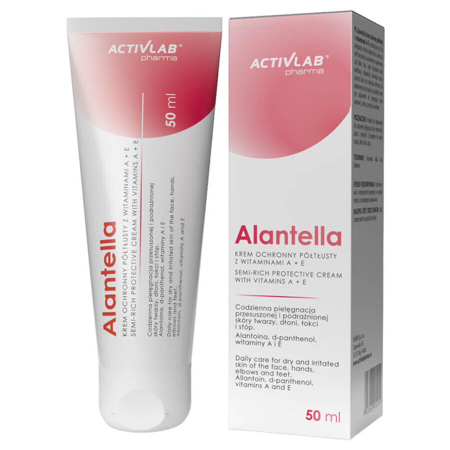 ActivLab Pharma Alantella, crema protectora semigrasa con vitaminas A+E, 50 ml