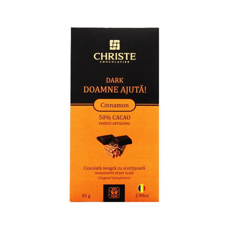 Ciocolata Dark Doamne Ajută!, 85g, Christe Chocolatier