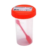 Container for fecal and urine analysis, sterile, multi, 60 ml