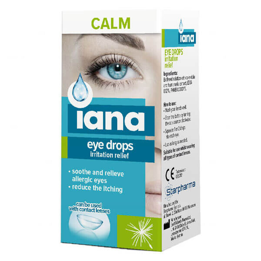 Iana Calm, eye drops to calm irritation, 10 ml