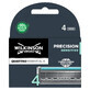 Wilkinson Sword Quattro Titanium Sensitive - 4er Pack Rasierklingen