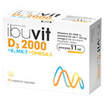 Ibuvit D3 2000 + K2 MK-7 Oméga 3, 30 capsules molles