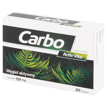 Carbo Activ Vita, 20 capsules