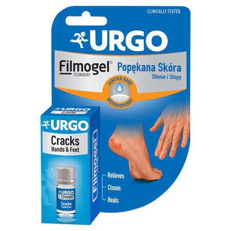 Urgo Filmogel Piel agrietada, manos y pies, parche líquido, 3,25 ml