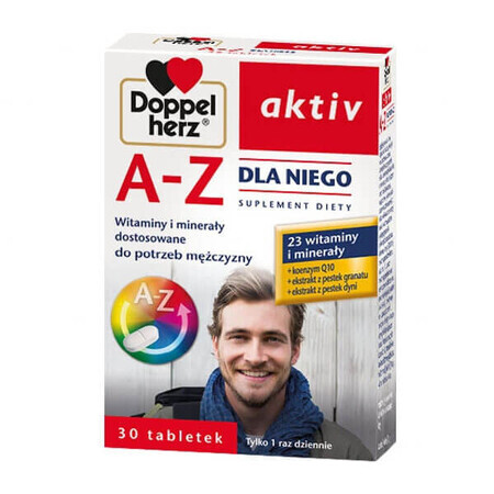 Doppelherz Aktiv A-Z pentru el, 30 comprimate