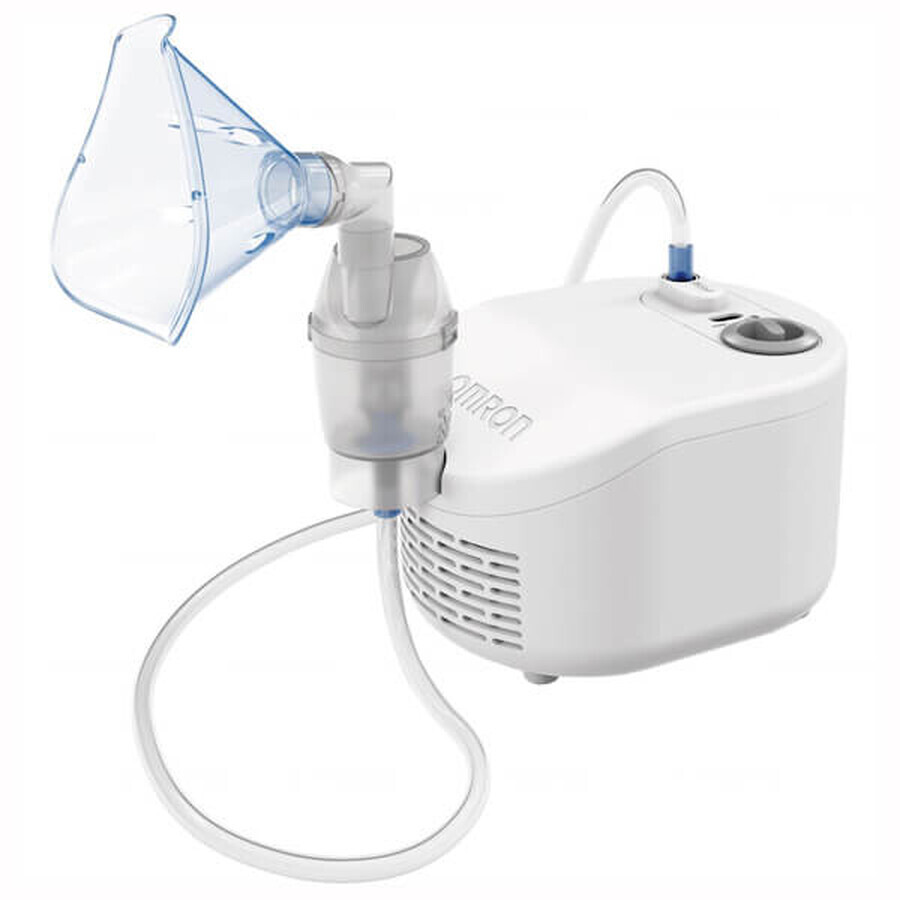 Omron, Vernebler C101 Essential - Luftbefeuchter für effektive Inhalationstherapie und Atemwegsbefeuchtung