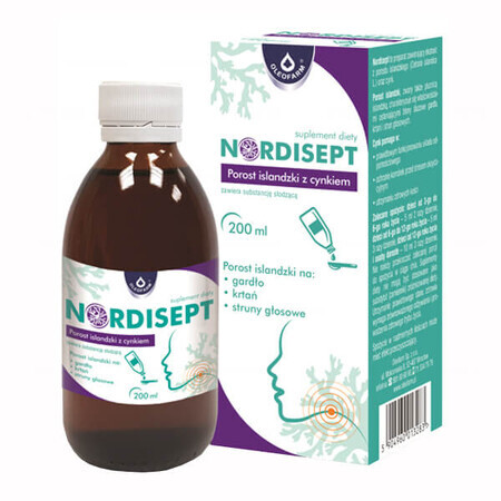 Nordisept Zink  amp; Isländisches Moos Tropfen, 200 ML