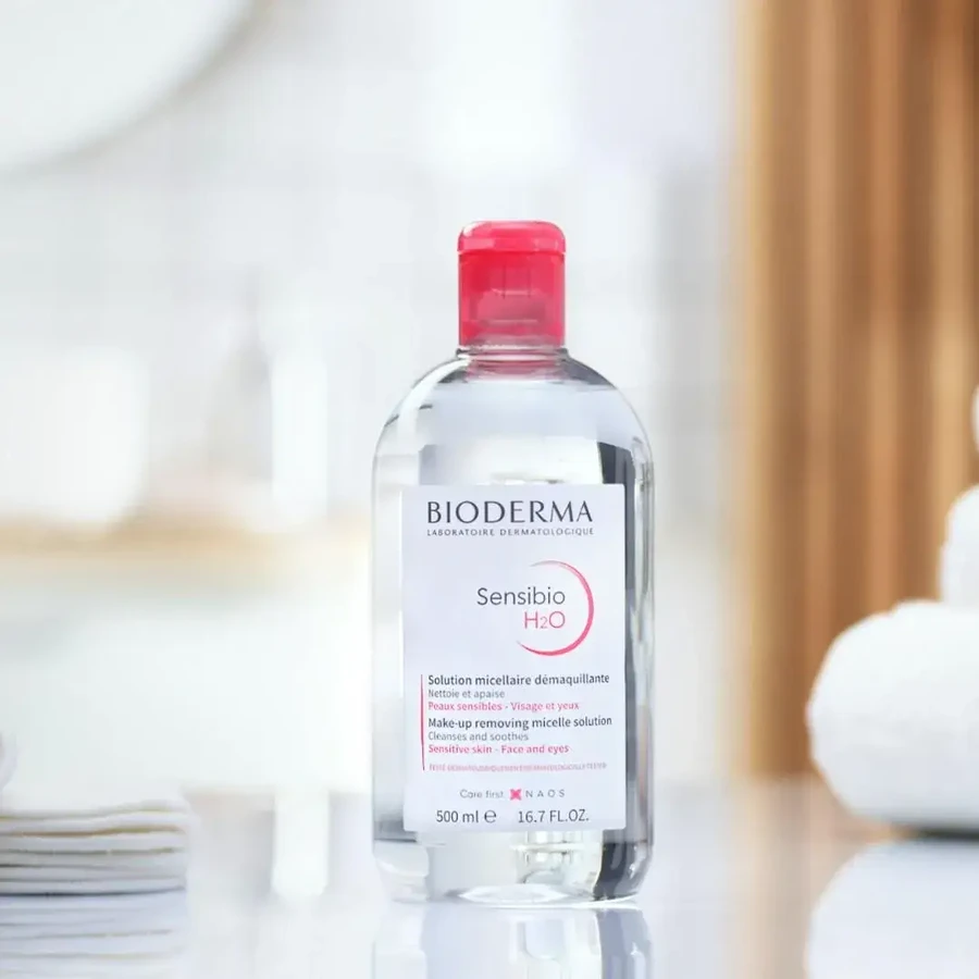 Bioderma Sensibio H2O, micellair water, gevoelige huid, met dispenser, 500 ml