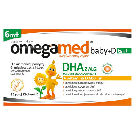 Omegamed Baby+ D 6m+ Nahrungsergänzungsmittel 30 Kapseln Twist-Off