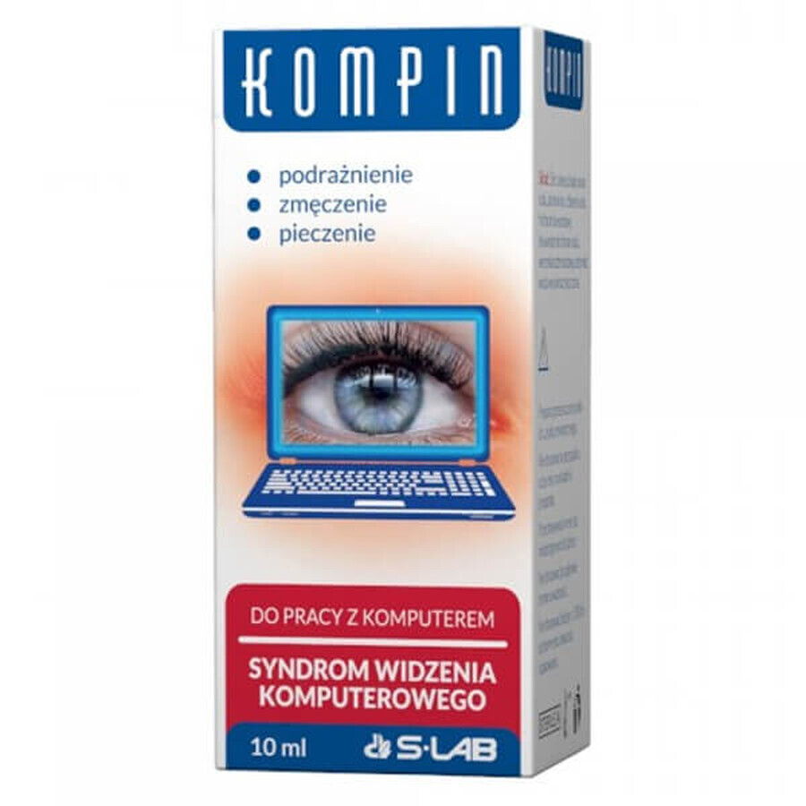 Kompin, eye drops for computer work, 10 ml