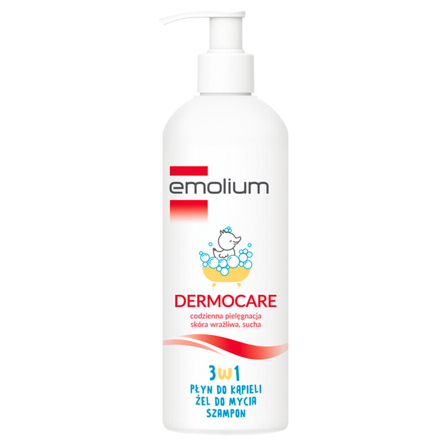 Emolium Dermocare 3-in-1 Flüssigkeit, Gel und Shampoo 400ml