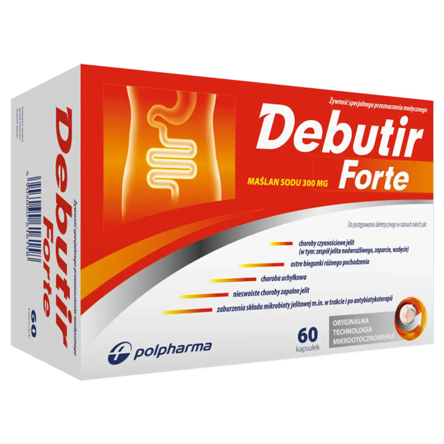 Debutir Forte, 60 Kapseln, Polpharma